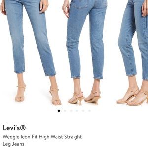 Levi’s Wedgie Icon Fit High Waist Straight Leg Jeans — Color “These Dreams”